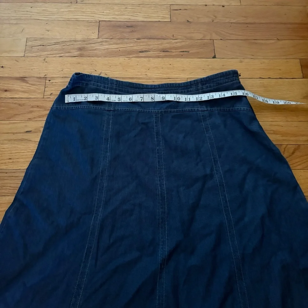 Orvis Dark Demin A-Line Skirt Size 8